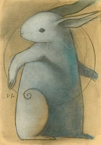 Blue Rabbit by Seth Fitts at Deviant Art